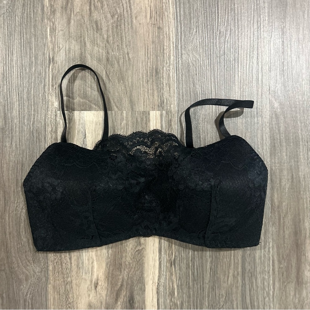 Black lace bralette